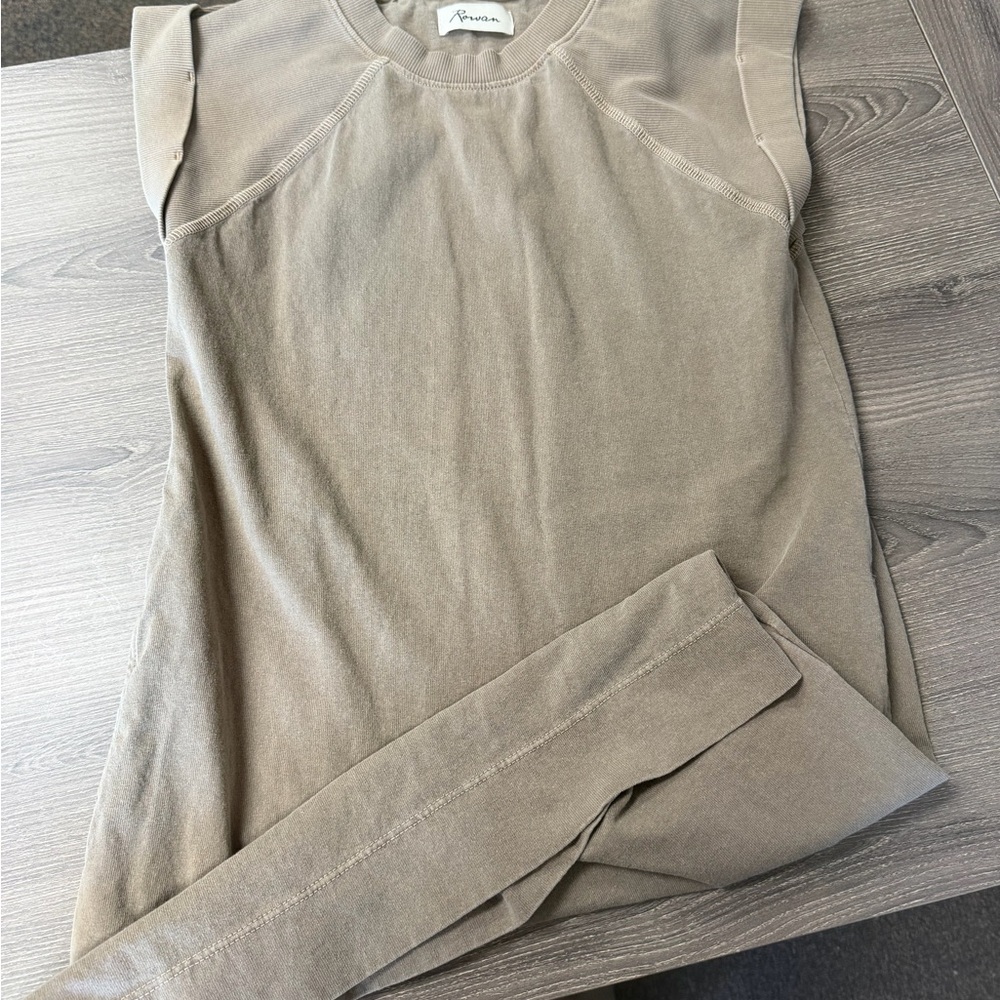 RowanTaupe Sleeveless Midi Dress